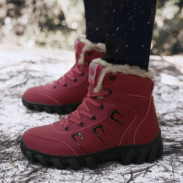 Damen Gefütterte Winter‑Ankle‑Boots mit Teddyfutter und griffiger Offroad‑Sohle Drune
