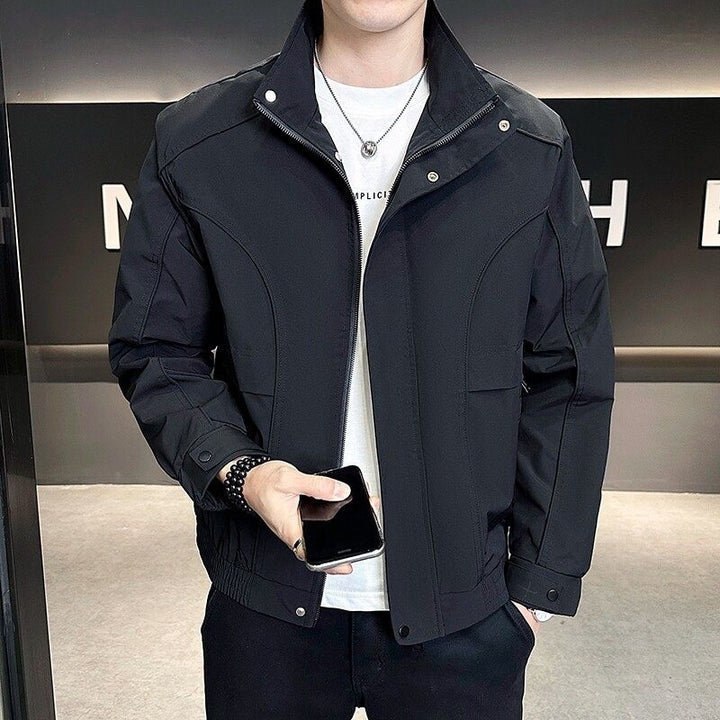 Herren Freizeitjacke mit hohem Kragen Drune