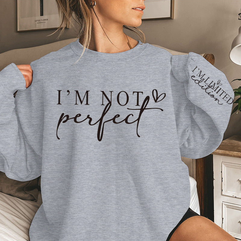 Damen Oversized Sweatshirt mit einzigartigem Statement-Print Drune
