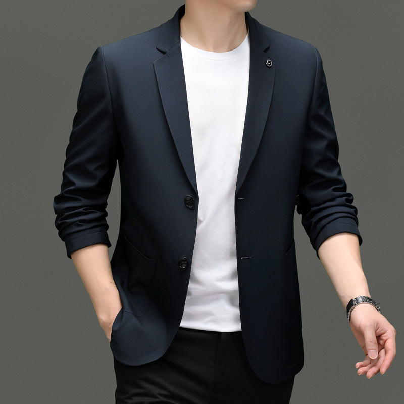 Drune | Blazer Slim Fit Leicht Klassischer Revers Zwei Knöpfe