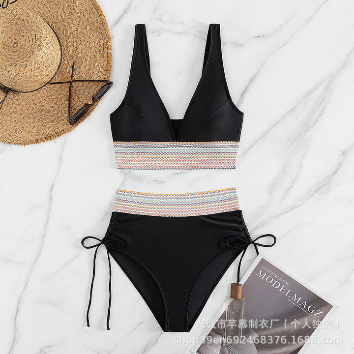 Damen Hochgeschnittener Sportbikini Drune