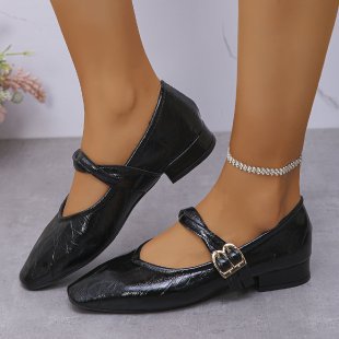 Damen Ballerinas mit dekorativer Schließe und elegantem Obermaterial Drune