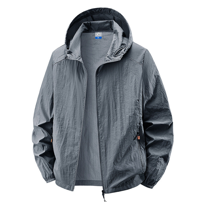 Herren Leichte Outdoorjacke mit verstellbarem Kapuzendesign Drune