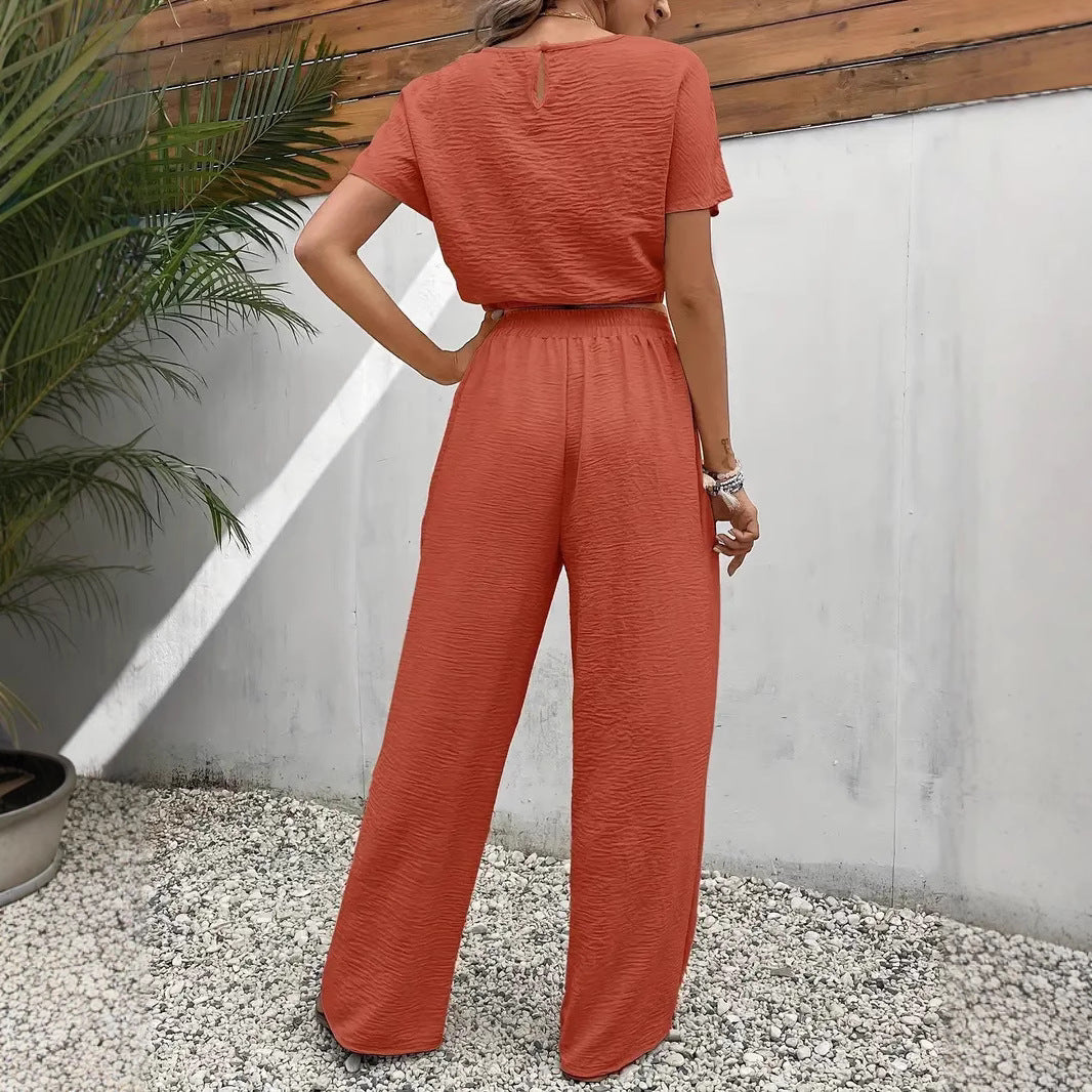 Damen lässiges Two-Piece Lounge-Set Drune