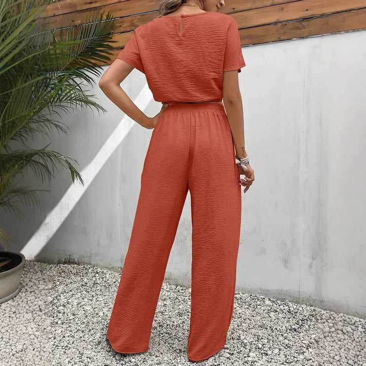 Damen lässiges Two-Piece Lounge-Set Drune