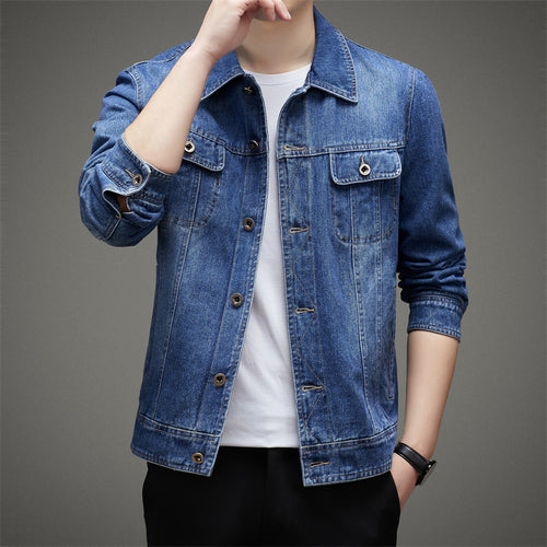 Herren Jeansjacke mit funktionalen Taschen und klassischem Schnitt Drune