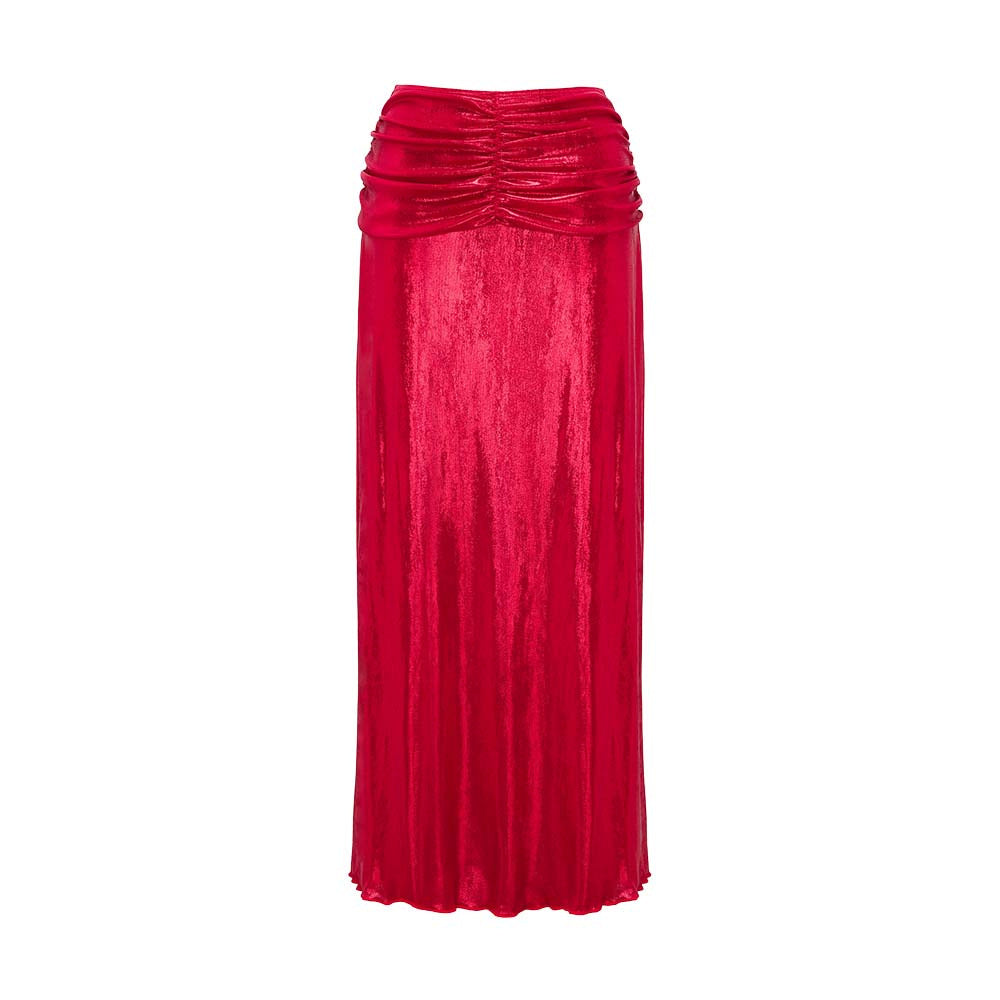 Damen Badeanzug mit off-shoulder Design und elegantem Rock Drune