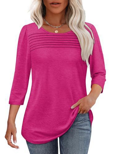 Damen Elegant geschnittenes Oberteil mit gerafften Details Drune