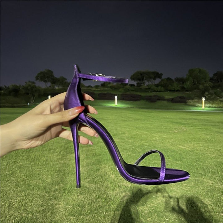 Damen High Heel Sandalen mit eleganter Riemchenführung Drune