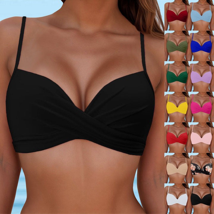 Damen Wickel-Bikinioberteil mit verstellbaren Trägern Drune