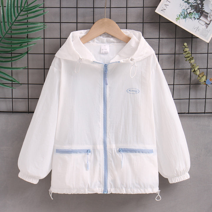 Damen nan ultraleichte Kapuzen-Windjacke mit Reißverschlusstaschen Drune
