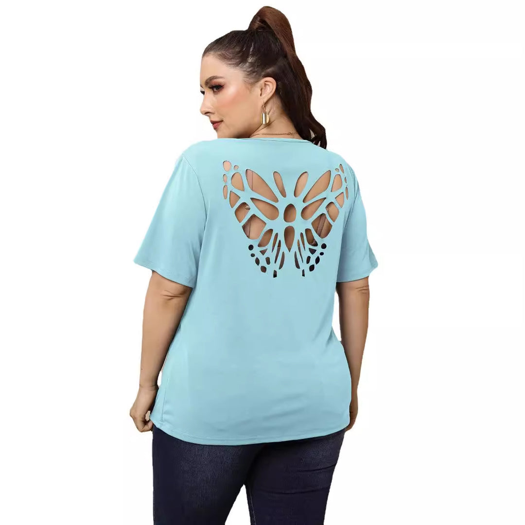 Damen modisches Basic T-Shirt Drune