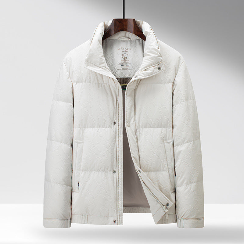 Drune | Daunenjacke Regular Fit Gepolstert Hoher Kragen Druckknopfverschluss