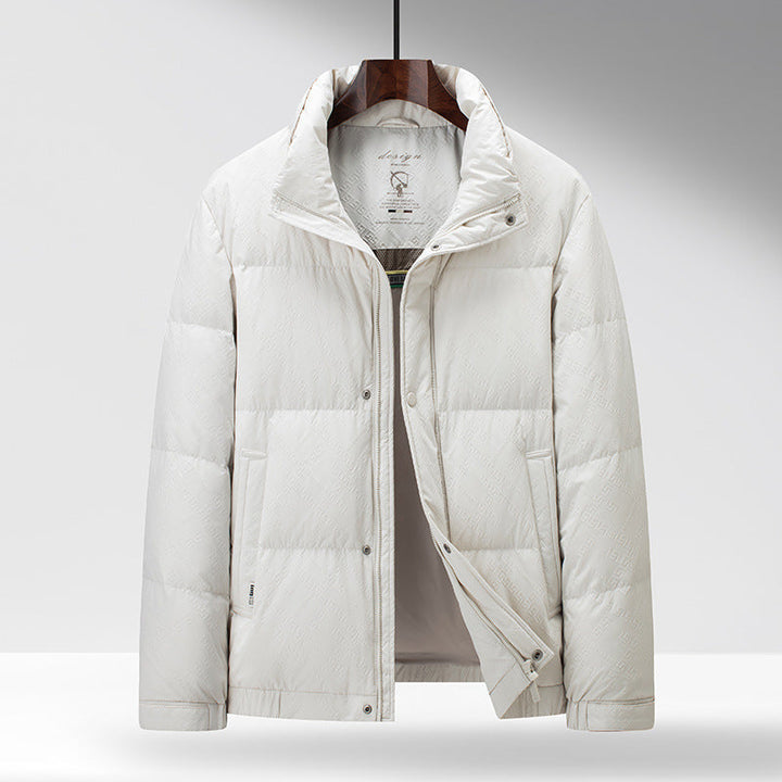 Drune | Daunenjacke Regular Fit Gepolstert Hoher Kragen Druckknopfverschluss