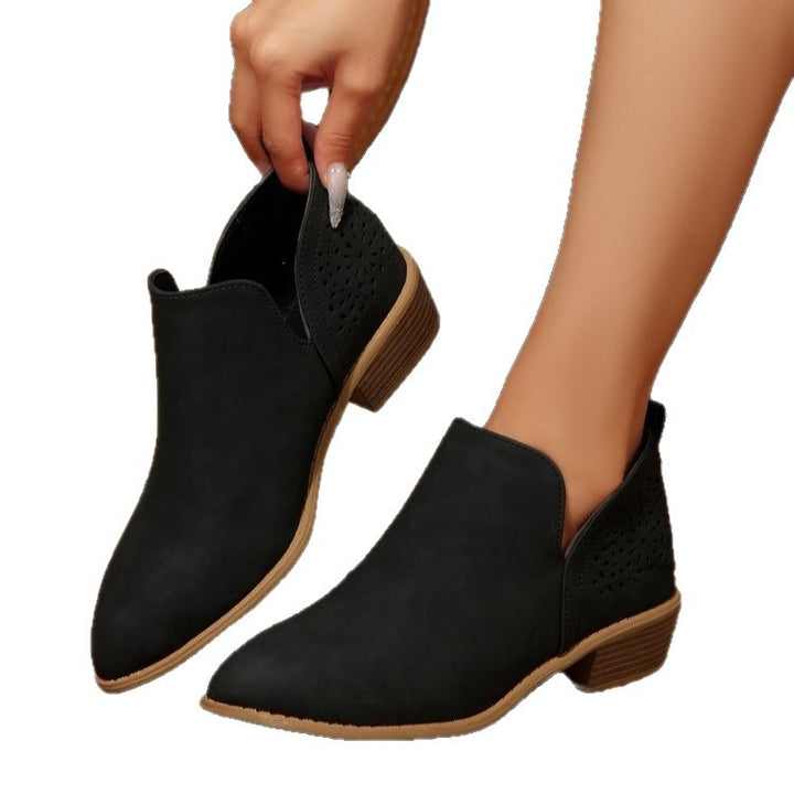 Drune | Vintage Spitze Zehen-Hohlstiefeletten