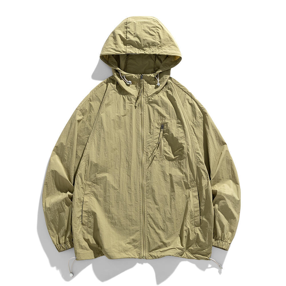 Herren Leichte Windjacke mit Kapuze