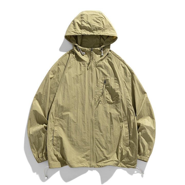 Herren Leichte Windjacke mit Kapuze