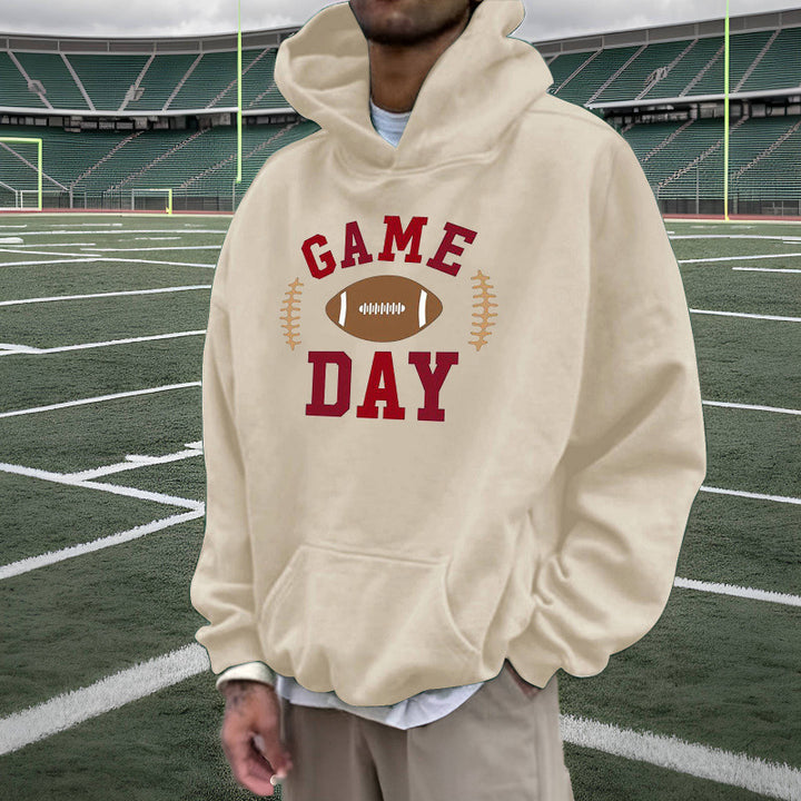 Damen Sportlicher Kapuzenpullover mit Football-Motiv Drune