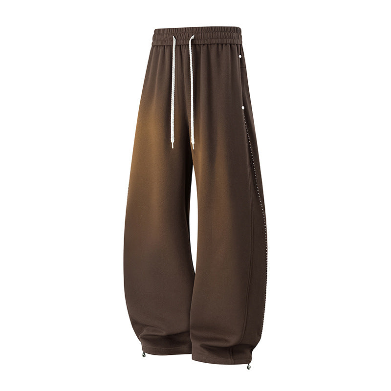 Herren Oversize-Baggy-Jogginghose mit Tunnelzug, seitlicher Druckknopfleiste & verstellbaren Beinabschlüssen Drune