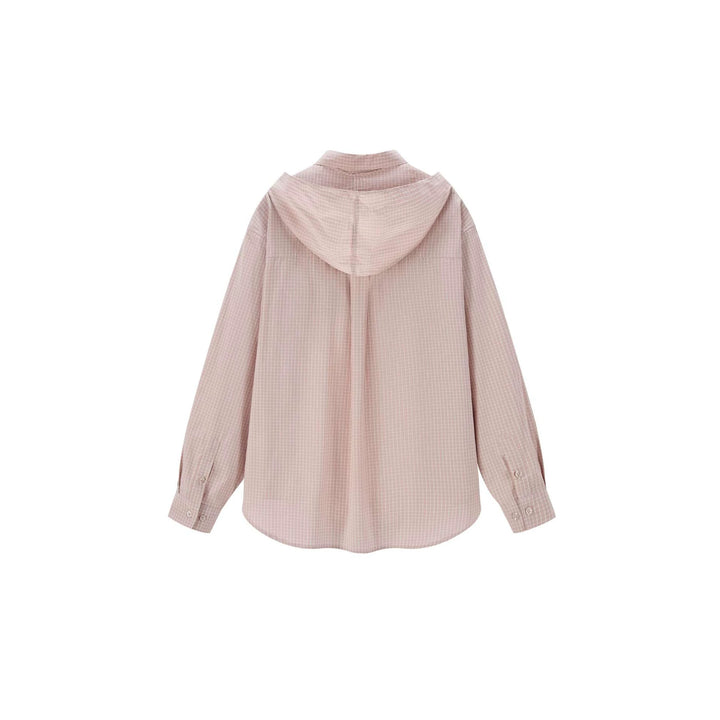Damen Hemdbluse mit angeschlossenem Halstuch und Oversize-Schnitt Drune