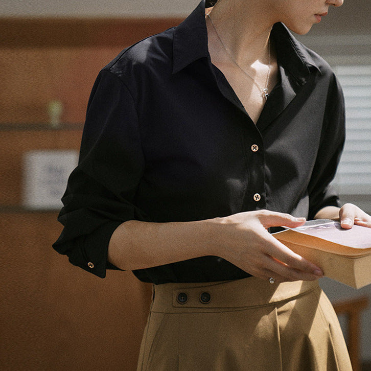 Damen Elegante, lockere Bluse und stilvolle Anzughose Drune