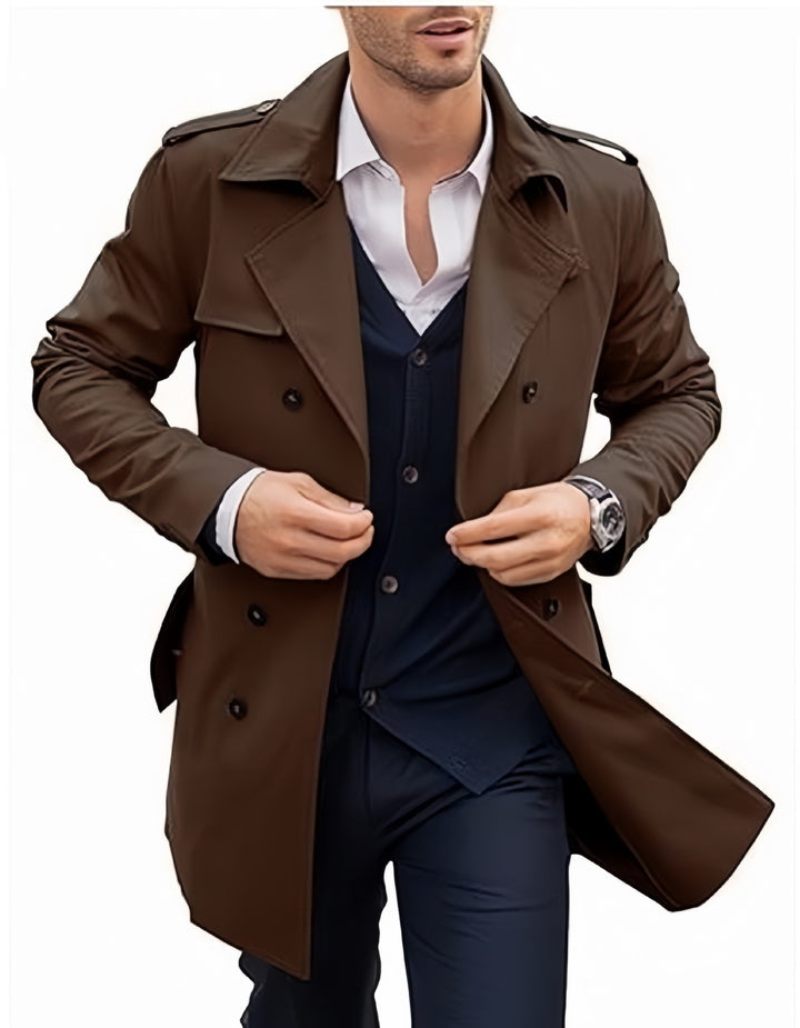 Herren Trenchcoat mit elegantem Schnitt Drune