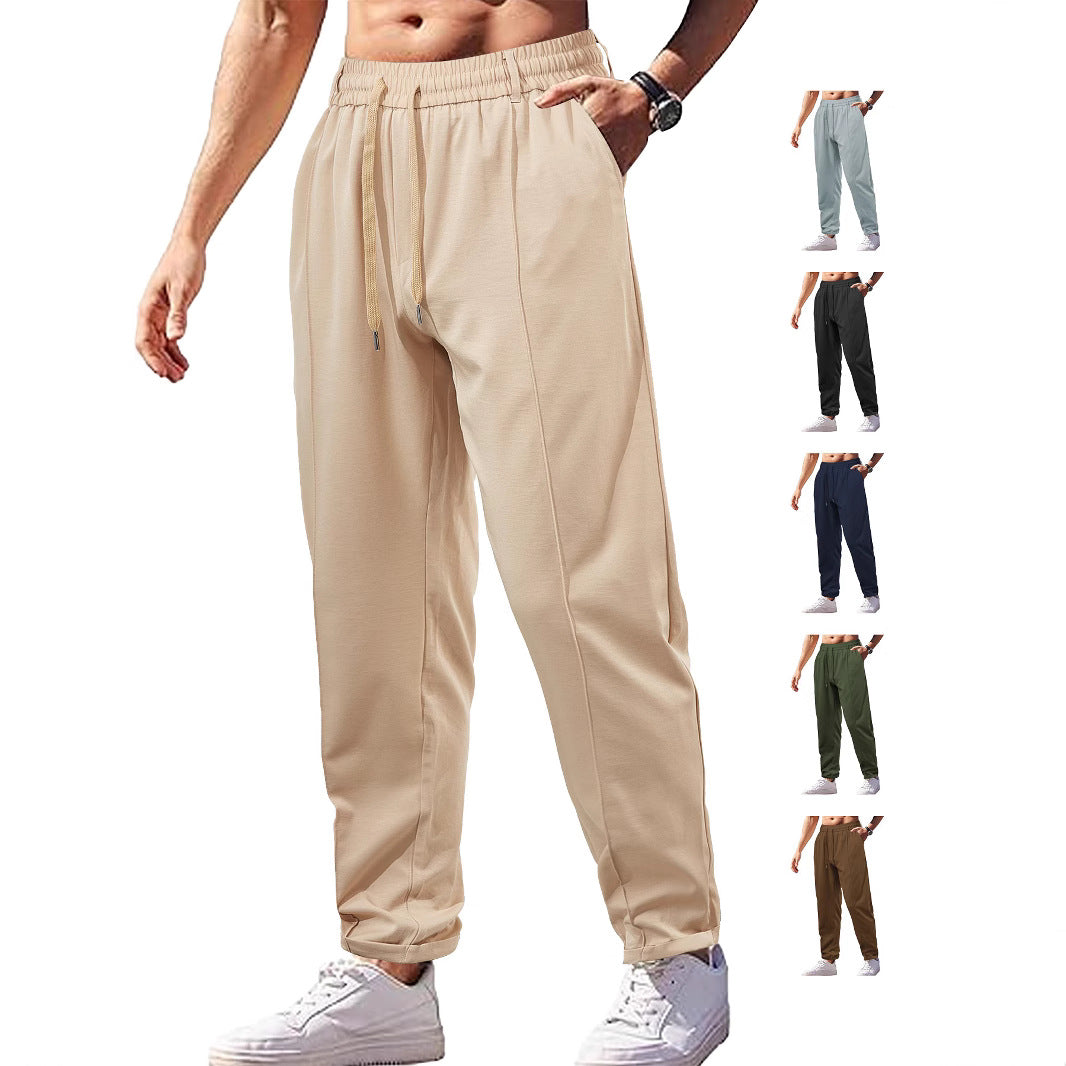 Damen Leichte Relaxhose mit elastischem Bund, geradem Schnitt & aufgesetzter Gesäßtasche Drune