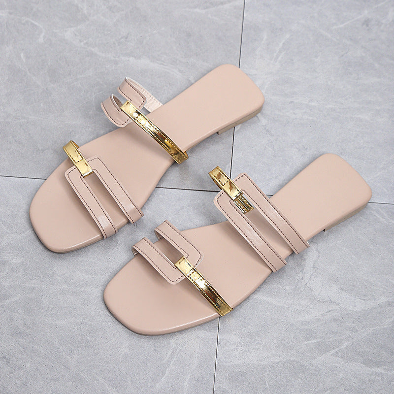 Damen elegante Sandalen mit modischem Riemen-Design Drune