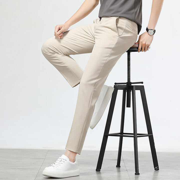 Herren Komfortable Chino-Hose Drune