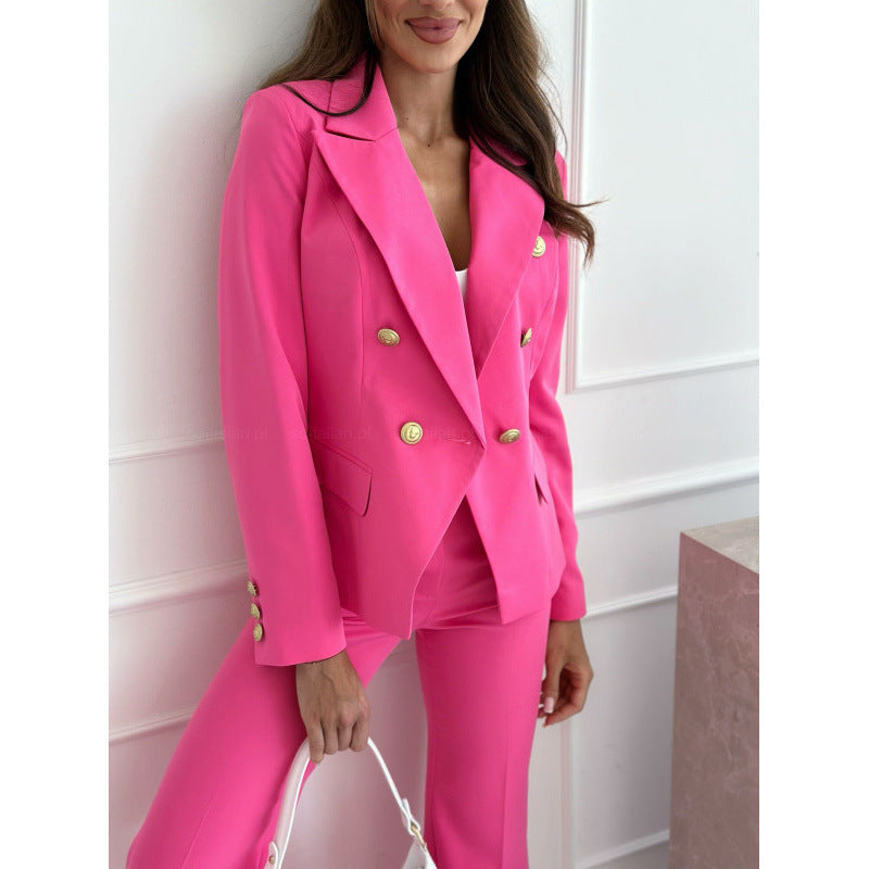 Damen Blazer mit doppelter Knopfleiste und elegantem Revers Drune