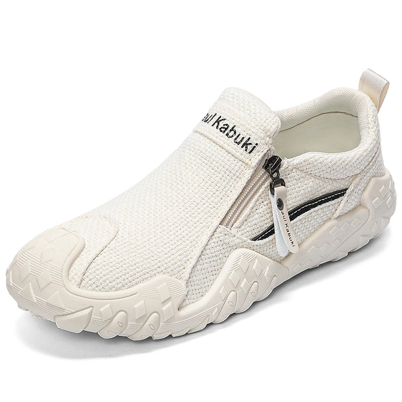 Herren Flexibler Strick-Sneaker mit Reißverschluss Drune