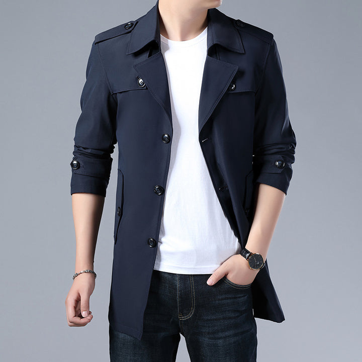 Herren Modische und elegante Trenchcoatjacke Drune