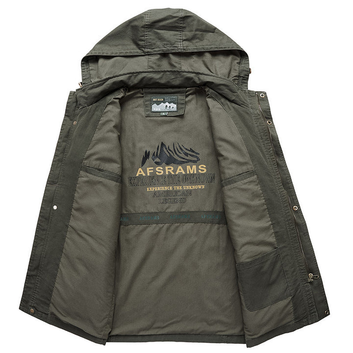 Herren Multifunktionale Übergangsjacke mit Kapuze Drune