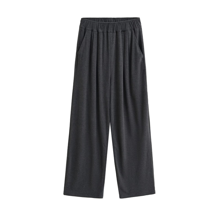 Damen Weite Chino-Hose mit elastischem Bund Drune