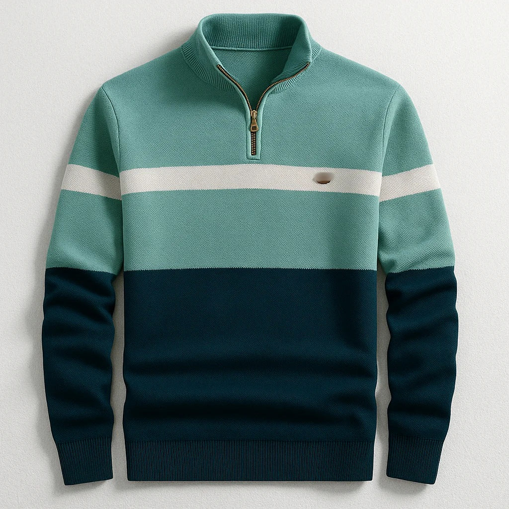 Herren Modischer Halbzip-Pullover