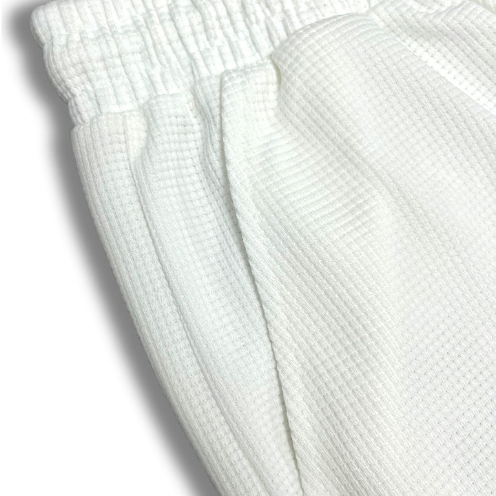 Herren Locker sitzende Waffelstrick-Jogginghose mit Tunnelzug & Eingrifftaschen Drune