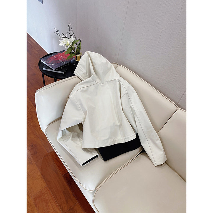 Damen Moderne Übergangsjacke mit extrahohem Kragen Drune