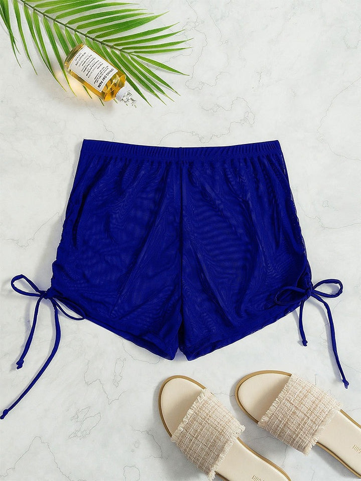 Damen Sportliche Shorts mit verspielten Rüschendetails Drune
