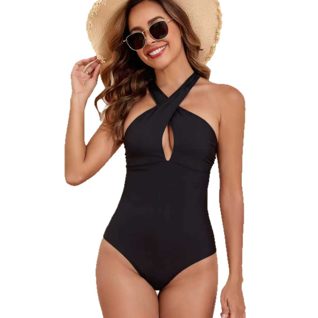 Damen Trendy Einteiler Badeanzug Drune