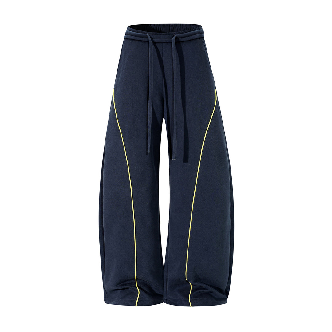 Herren Bequeme Sport-Jogginghose mit elastischem Bund und Kontraststreifen Drune
