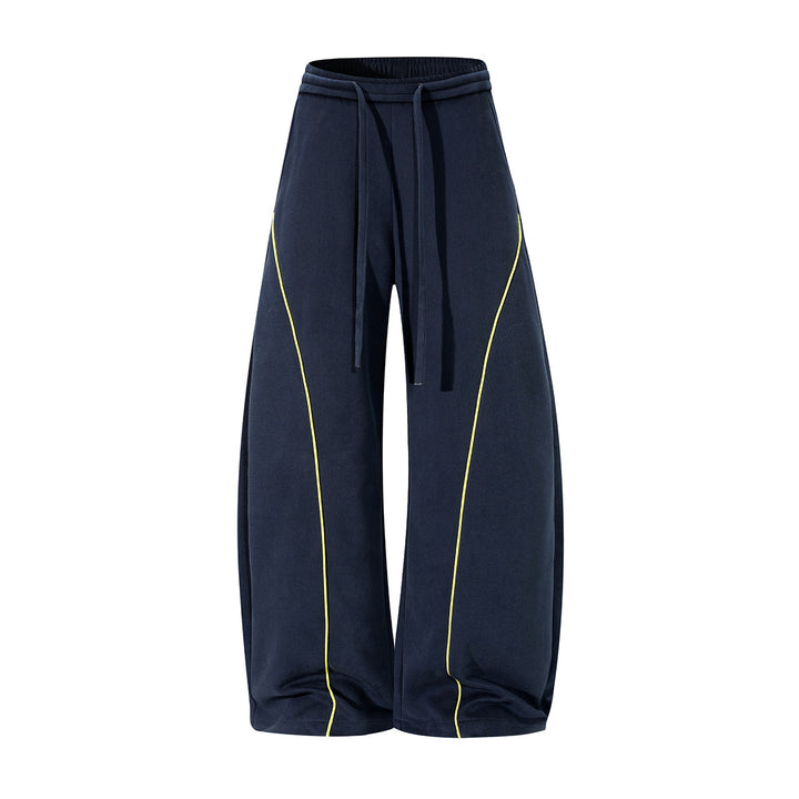 Herren Bequeme Sport-Jogginghose mit elastischem Bund und Kontraststreifen Drune