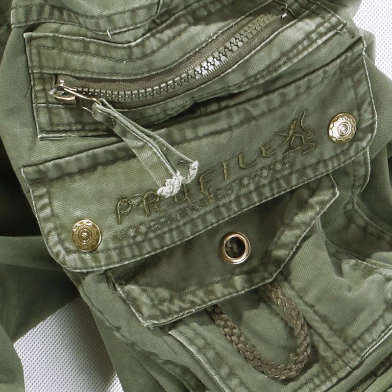 Herren Robuste Cargo-Arbeitshose mit Mehrfach‑Taschen, Kniefalten und Relaxed‑Fit Drune