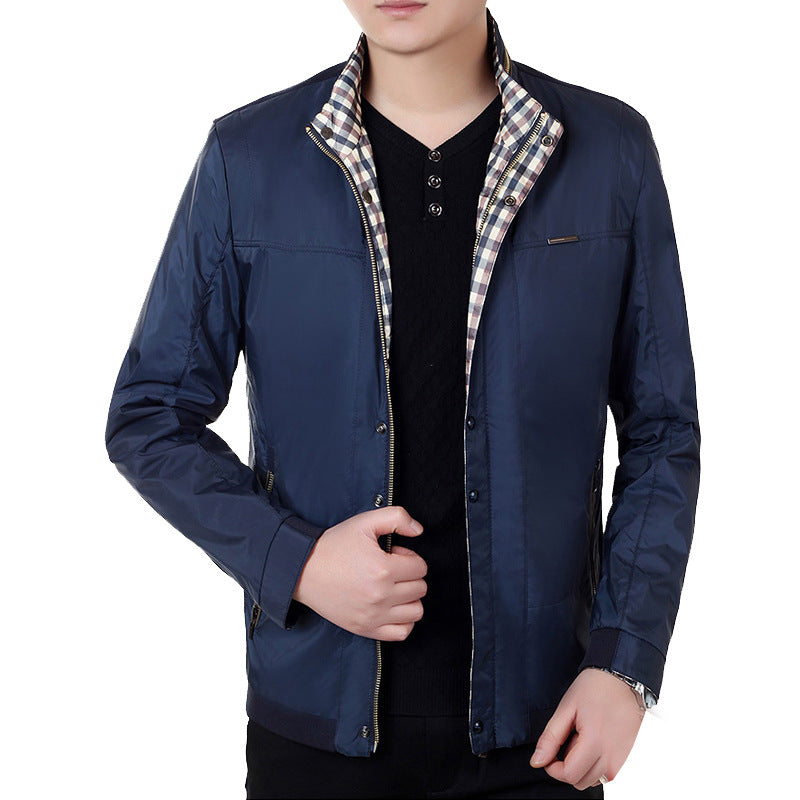 Herren Feldjacke mit Kontrast-Einsätzen und Brust-Reißverschlusstasche Drune