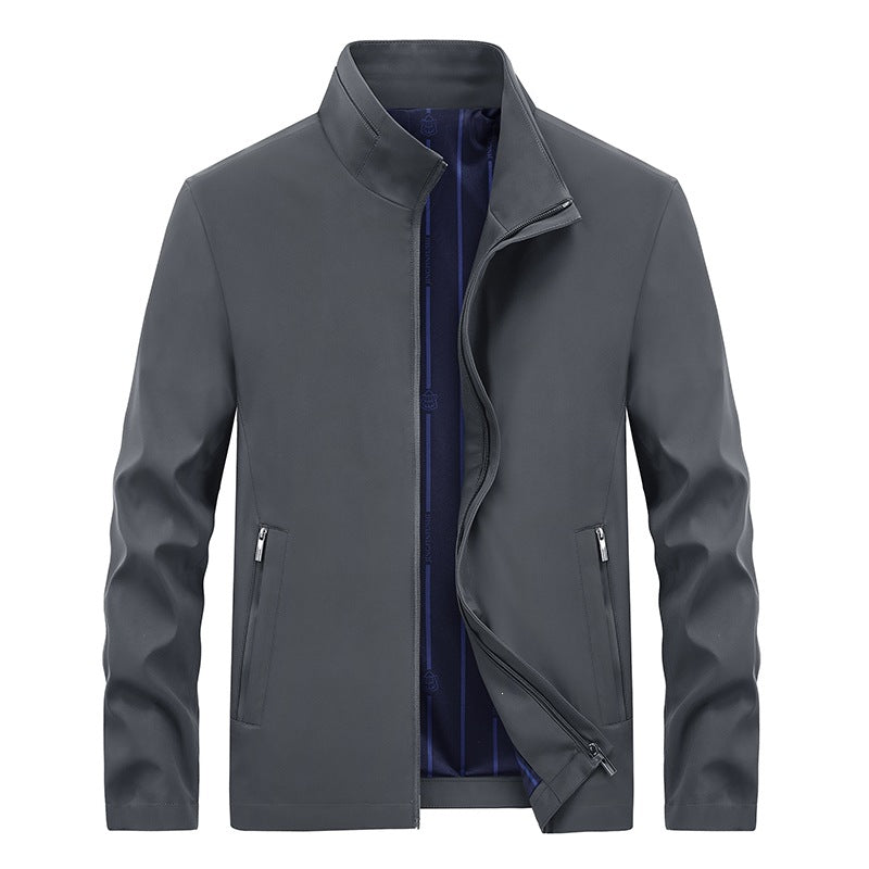 Herren Urbaner Softshell-Übergangsblouson mit Stehkragen, verdecktem Reißverschluss & feinem Innenfutter Drune