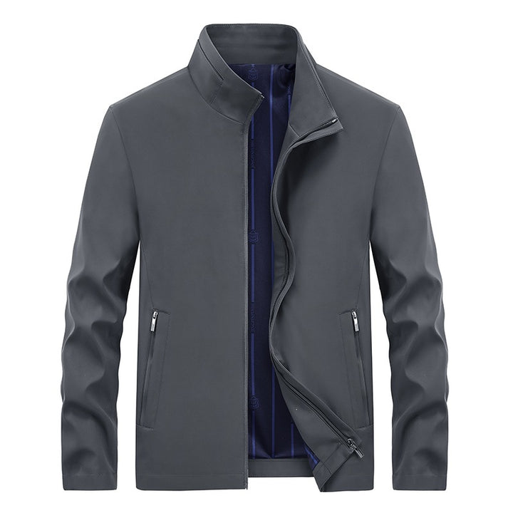 Herren Urbaner Softshell-Übergangsblouson mit Stehkragen, verdecktem Reißverschluss & feinem Innenfutter Drune