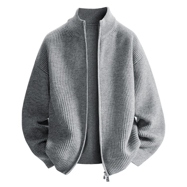 Herren Modische Strickjacke mit hohem Kragen Drune 1787964733