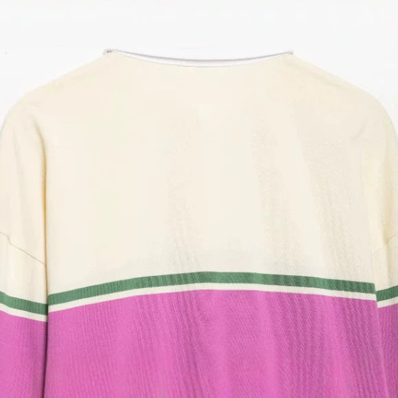 Damen Feinstrick-Poloshirt-Cardigan mit kurzem Arm und durchgehendem Reißverschluss Drune