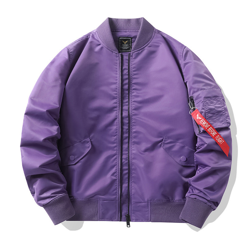 Herren Camouflage-Bomberjacke im Fliegerstil mit Mehrfach-Taschen und Strickbündchen Drune