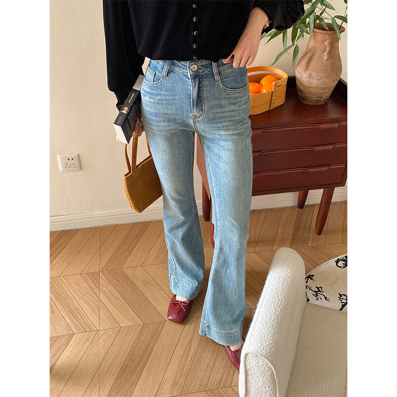 Damen elegante Samtbluse mit hoher Knopfleiste Drune