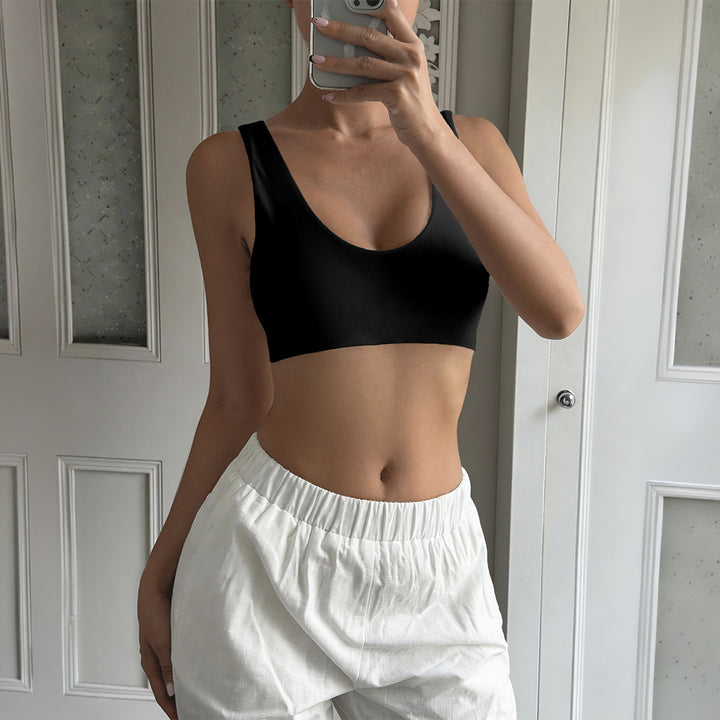 Damen Sport-Bustier mit bequemen breiten Trägern und elastischem Schnitt Drune